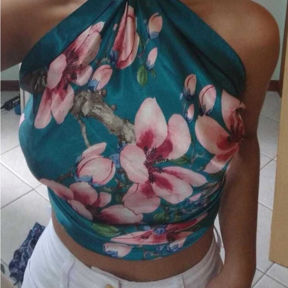 Summer silk scarf so beautiful 😍bandanna put it on the head or bags